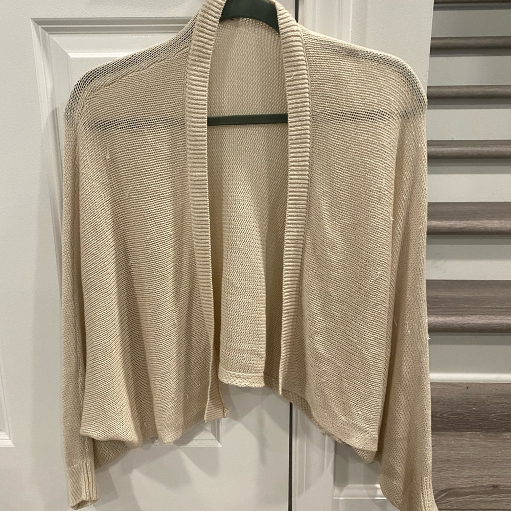 white silence + noise cardigan